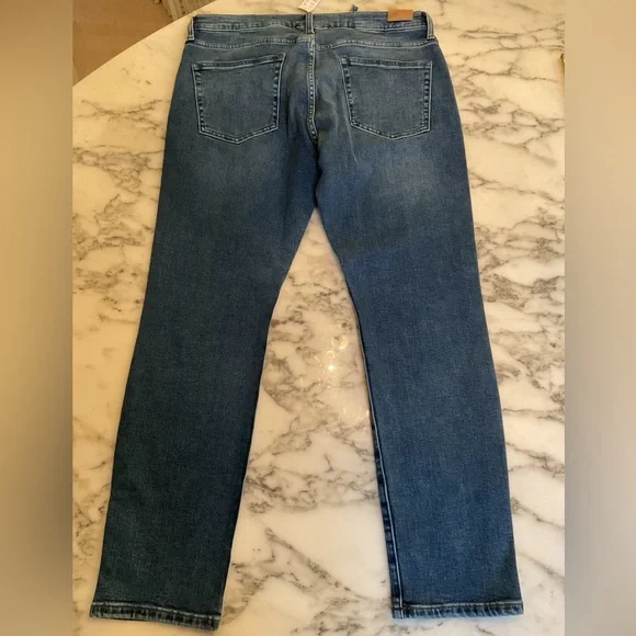 NWT J. Crew 484 Slim-fit stretch jean in medium wash Jeans 33x30 - broken loop - Picture 5 of 7